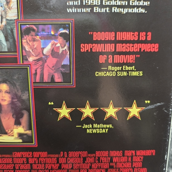 Boogie Nights VHS Mark Walberg Burt Reynolds Julianne Moore Rated R Movie - Picture 4 of 10